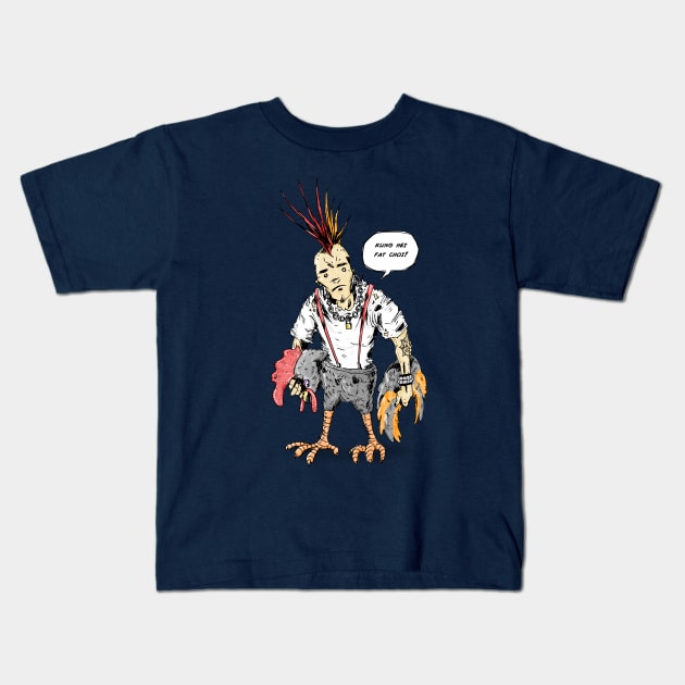 Holy Year of the Punk Rooster Kids T-Shirt by BRed_BT